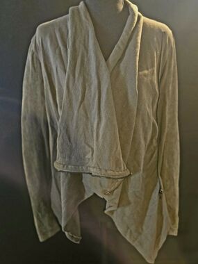 Blank NYC Olive Green Draped Zip-Trim Utility Jacket
